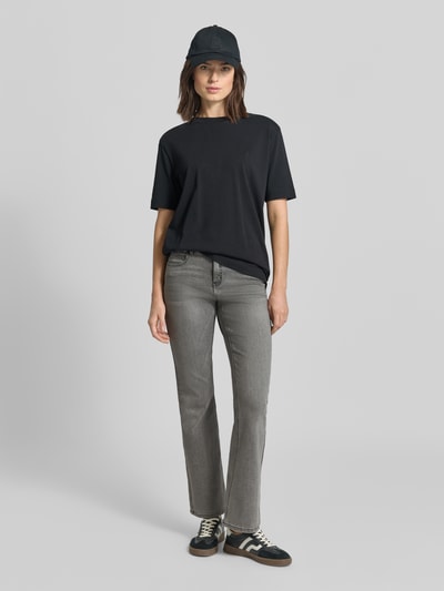 OPUS PANTS Flared Jeans mit Eingrifftaschen Modell 'Enja Hope' Dunkelgrau 1