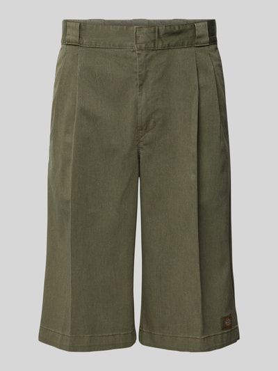 Dickies Loose fit korte broek met bandplooien, model 'UNIONVILLE' Olijfgroen - 1