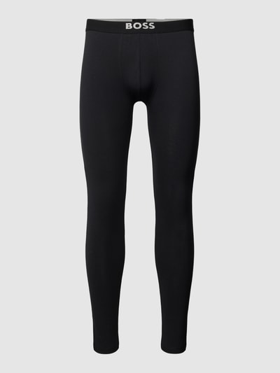 BOSS Legging met elastische band en labeldetail Zwart - 1