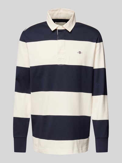 Gant Sweatshirt mit Polokragen Modell 'RUGGER' Marine 2