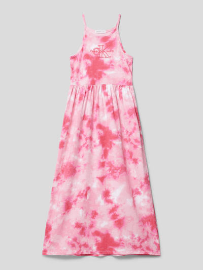 Calvin Klein Jeans Kleid im Batik-Look Pink 1