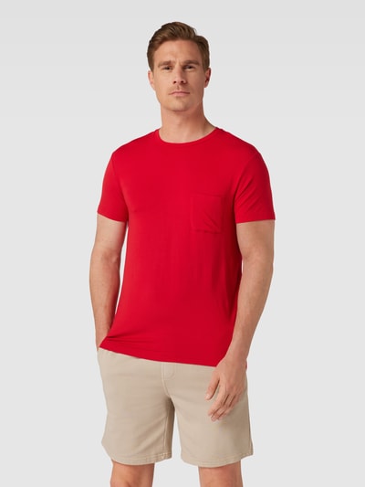 Jockey T-Shirt mit Brusttasche Rot 4