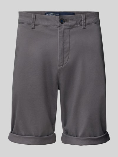 Tom Tailor Denim Regular fit bermuda's van katoenmix Antraciet - 2