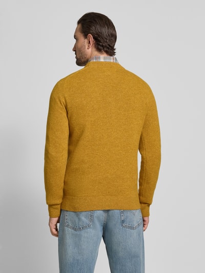 Barbour Regular Fit Strickpullover aus Woll-Mix mit Seiden-Anteil Senf 5