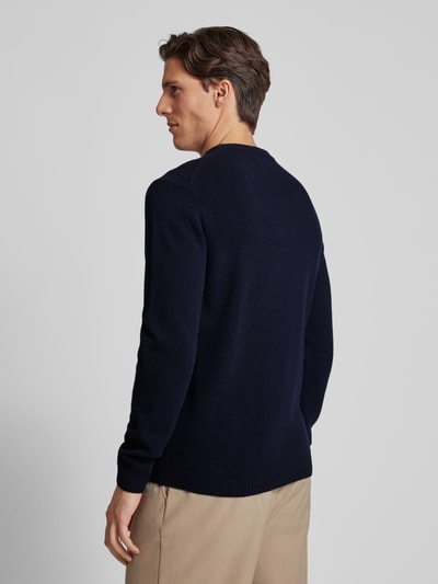 Casual Friday Gebreide pullover met structuurmotief, model 'Karl' Marineblauw - 5