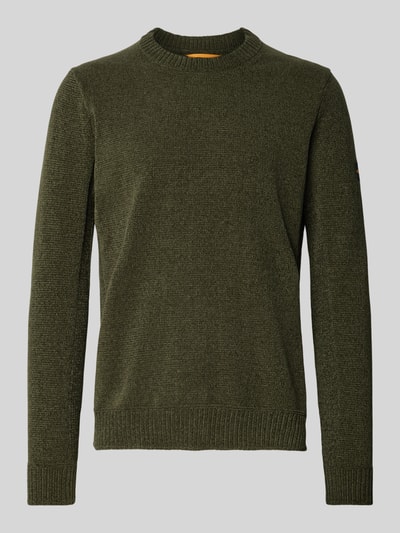 camel active Slim Fit Pullover in Strick-Optik Modell 'Chinile' Oliv 2