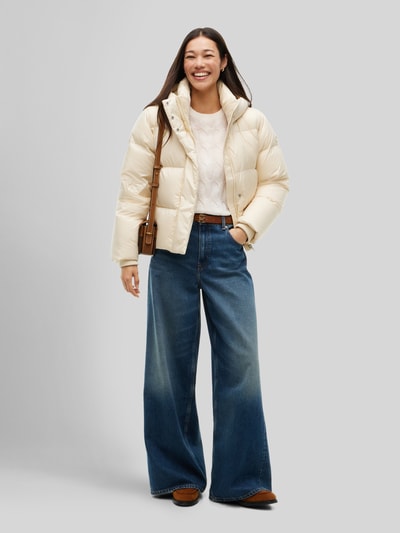 Tommy Hilfiger Regular Fit Daunenjacke mit Kapuze Offwhite 1