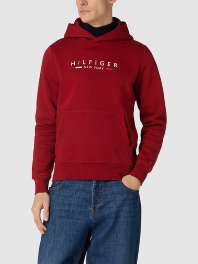 Tommy Hilfiger Hoodie mit Label-Print Rot 4