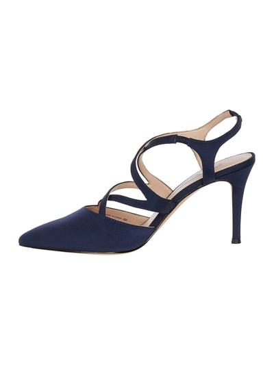 NINA SHOES Pumps aus Textil Dunkelblau 4