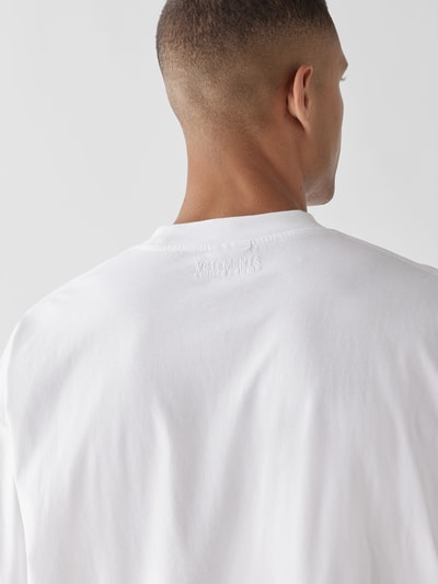 VETEMENTS Oversized T-Shirt mit Label-Print Weiß 6