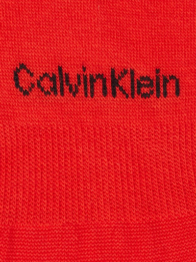 CK Calvin Klein Skarpetki stopki z zabezpieczeniem przed poślizgiem w zestawie 2 szt.  Czerwony 3