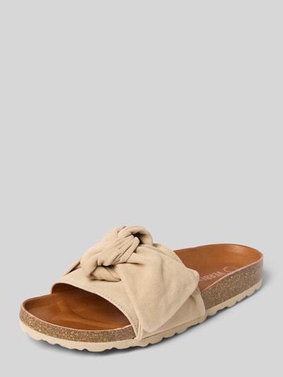 Verbenas Sandalette aus Leder Modell 'ROXY' Ecru 1