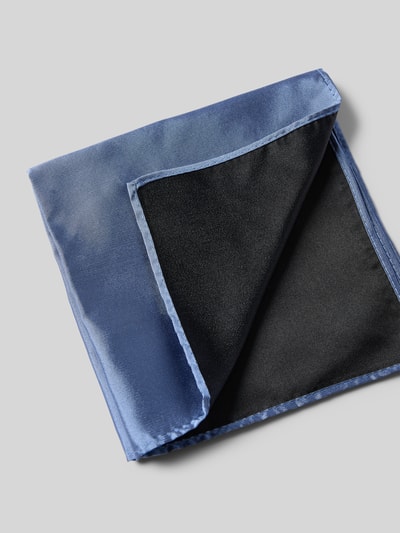 Cinque Strik en pochet van zijde, model 'PIO' Bleu - 3