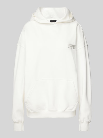 Pegador Oversized Hoodie mit Label-Print Modell 'BEALI' Ecru 1