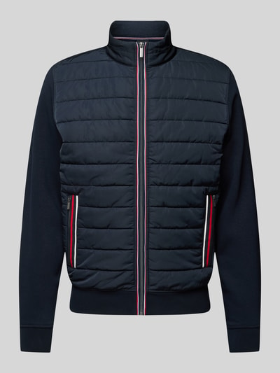 bugatti Sweatjacke mit Kontraststreifen Marine 2