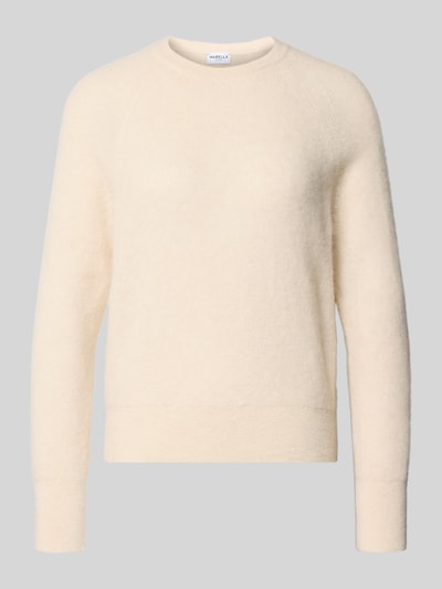Marella Strickpullover mit gerippten Abschlüssen Modell 'DIGIONE' Weiss 2
