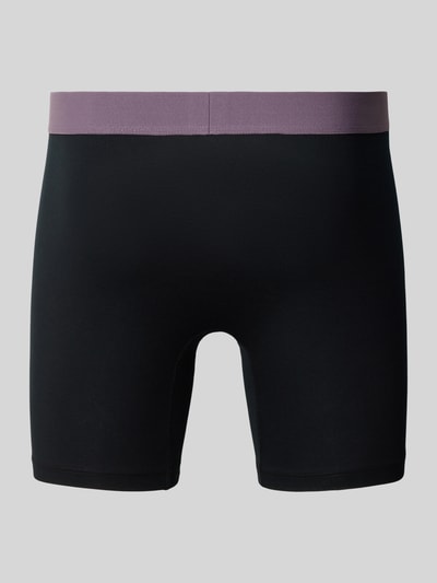 Schiesser Boxershort met elastische logoband in een set van 2 stuks Zwart - 3