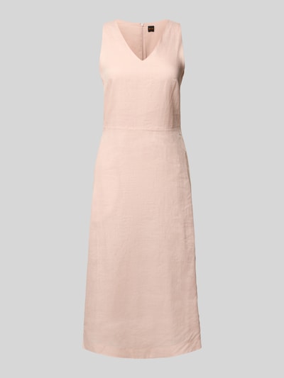BOSS Orange Midikleid mit V-Ausschnitt Modell 'Dasico' Hellrosa 2