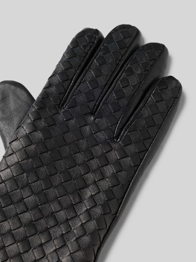 FI.NE Handschuhe in Leder-Optik Black 3