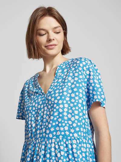 Only Mini-jurk van viscose met bloemenmotief, model 'ZALLY LIFE' Bleu - 3