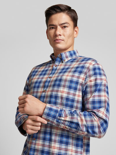 Christian Berg Men Freizeithemd mit Button-Down-Kragen Marine 3