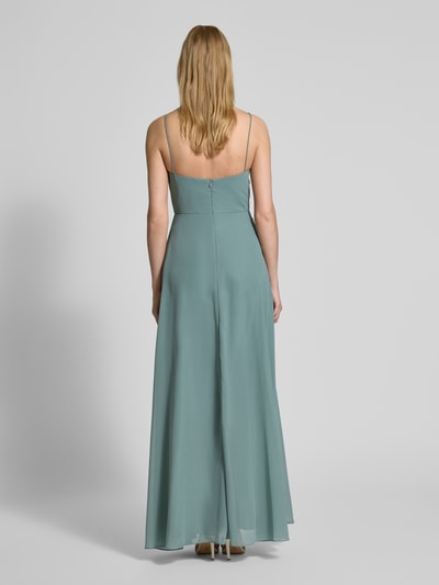 Laona Abendkleid mit Spaghettiträgern Schilf 5