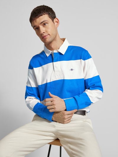 Gant Sweatshirt mit Polokragen Modell 'RUGGER' Royal 3