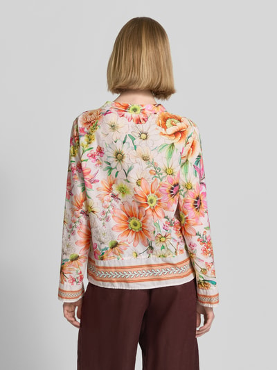 Emily Van den Bergh Bluse mit Tunikakragen Weiss 5