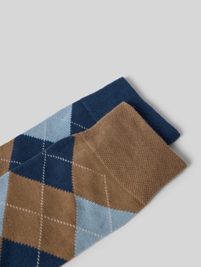 camano Sokken met elastische ribboordjes in een set van 2 paar Marineblauw - 2