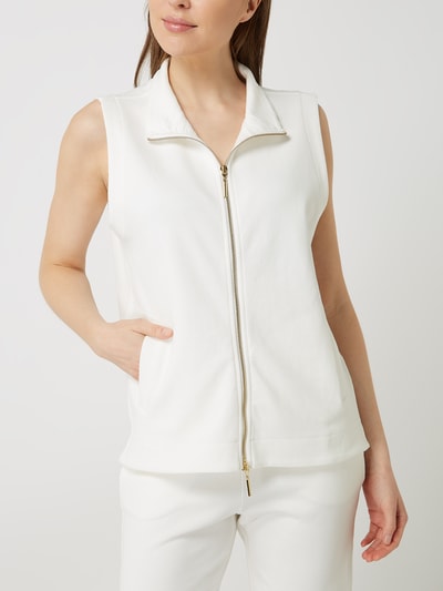 Christian Berg Woman Gilet van katoen Offwhite - 4