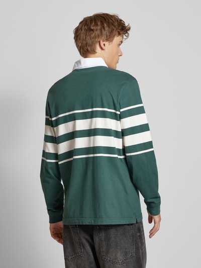 Levi's® Sweatshirt met platte kraag, model 'UNION RUGBY' Olijfgroen - 5