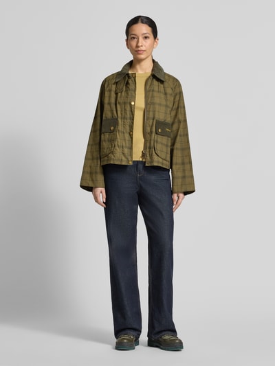 Barbour Kurtka funkcyjna o kroju regular fit z czystej bawełny Model 'BEADNELL' Oliwkowy 1