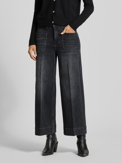 Raffaello Rossi Wide Leg Jeans mit Bundfalten Modell 'MIRU 6/8' Mittelgrau 4