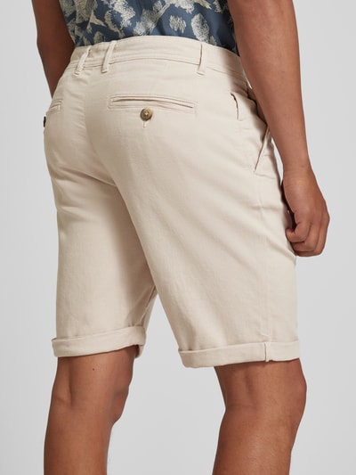 SELECTED HOMME Slim Fit Bermudas in unifarbenem Design Modell 'LUTON' Sand 3