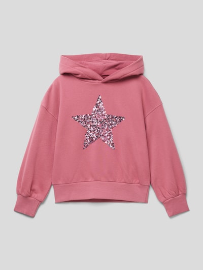 s.Oliver RED LABEL Hoodie mit Paillettenbesatz Fuchsia 1