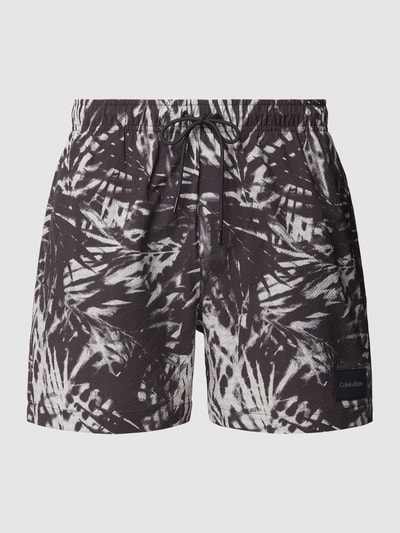 Calvin Klein Underwear Zwembroek met all-over print Zwart - 1