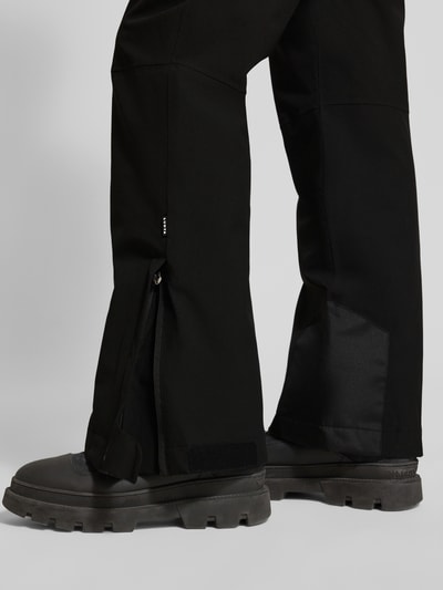 LUHTA Flared stoffen broek met ritszakken, model 'KUMPULA' Zwart - 3