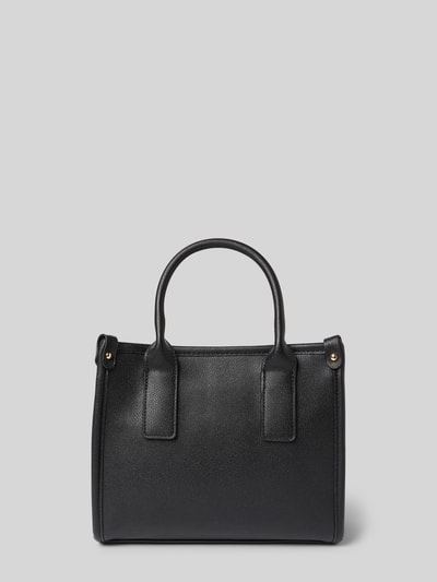 Produktfoto, Handtasche in Leder-Optik Modell 'Foxy' von VALENTINO BAGS in zwart met structuurpatroon, logo, schouderriem en hengsel.