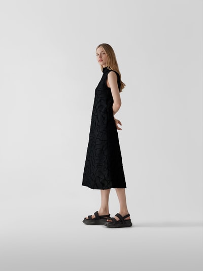 Stine Goya Midikleid mit Strukturmuster Black 4