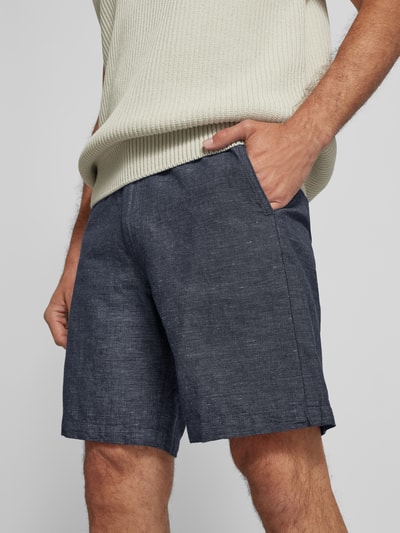 SELECTED HOMME Regular Fit Shorts mit Webmuster Marine 3