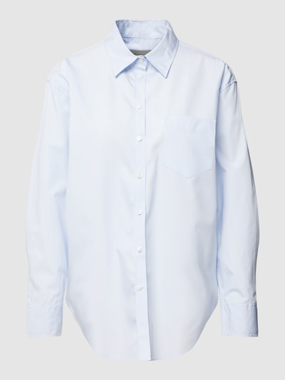 Gant Hemdbluse aus Baumwolle mit Brusttasche Hellblau 2