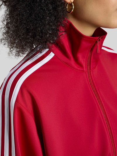 adidas Originals Sweatjacke mit Logo-Stitching und Zweiwege-Reißverschluss Rot 5