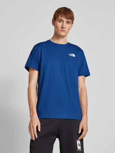 The North Face T-Shirt mit Label-Print Dunkelblau 5
