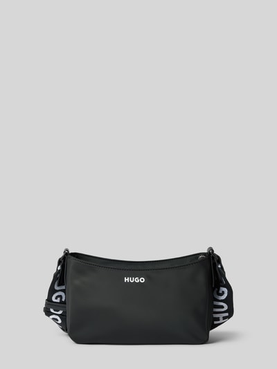 HUGO Handtasche mit Label-Print Modell 'Bel' Black 2