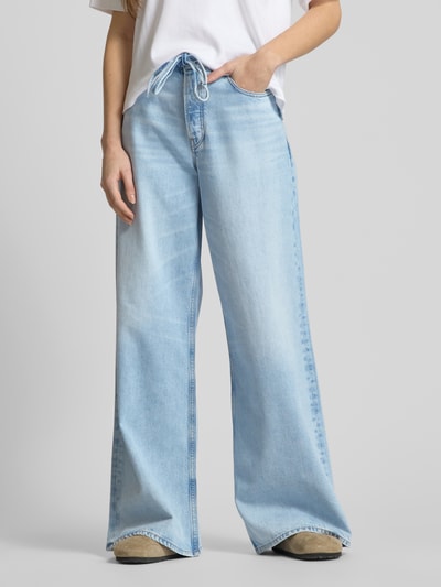 Armedangels Wide Leg Jeans mit Bindegürtel Modell 'ASTRAEAAS' Jeansblau 4