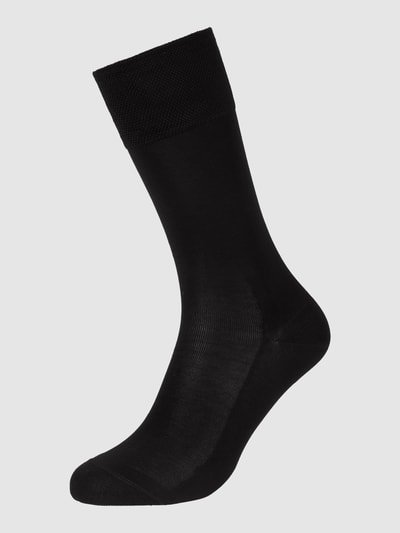 Falke Socken aus Baumwollmischung Modell 'Sensitive Malaga' Black 1