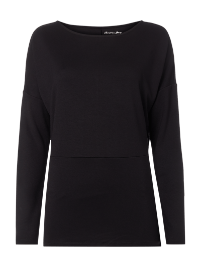 Christian Berg Woman Sweatshirt mit überschnittenen Schultern  Black 1