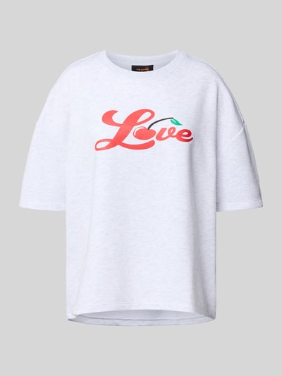 miss goodlife Sweatshirt mit 1/2-Arm und Rundhalsausschnitt Hellgrau Melange 2