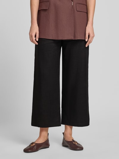 Max Mara Studio Regular Fit Culotte in verkürzter Länge Modell 'TARTUFO' Black 4