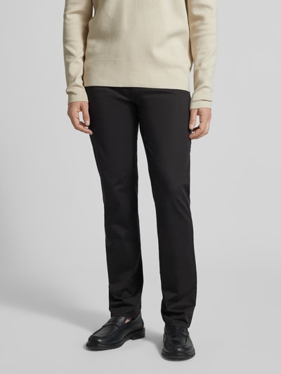 Brax Regular fit stoffen broek met lyocell-aandeel model 'Cadiz' Zwart - 4